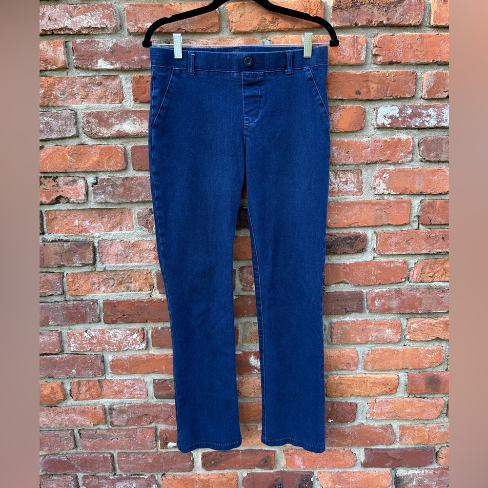 Betabrand Dark Wash Women’s Denim Pull On Slim Fit Jeans Size MP
